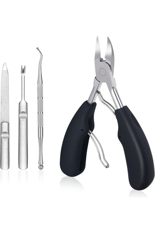 4 in 1 Nail Clippers, Precision Nail Clippers Professional Nail Clippers for Thick Fungal Ingr