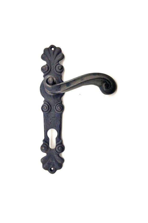 Antique Style Decorative Brass Ocean Yale Door Handle - 230X46 Mm, Oxide