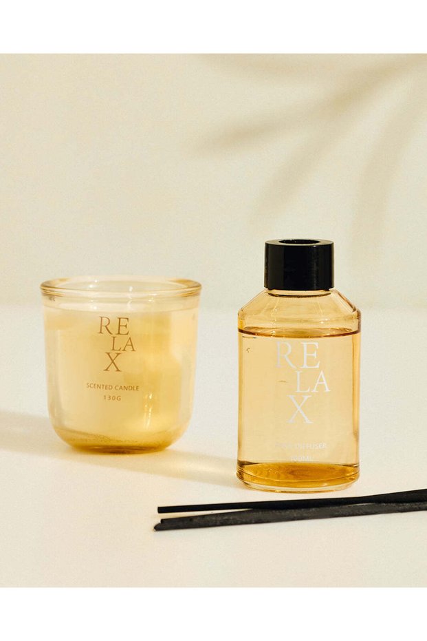 مجموعة عطور منزلية أمبر ريلاكس من قطعتين