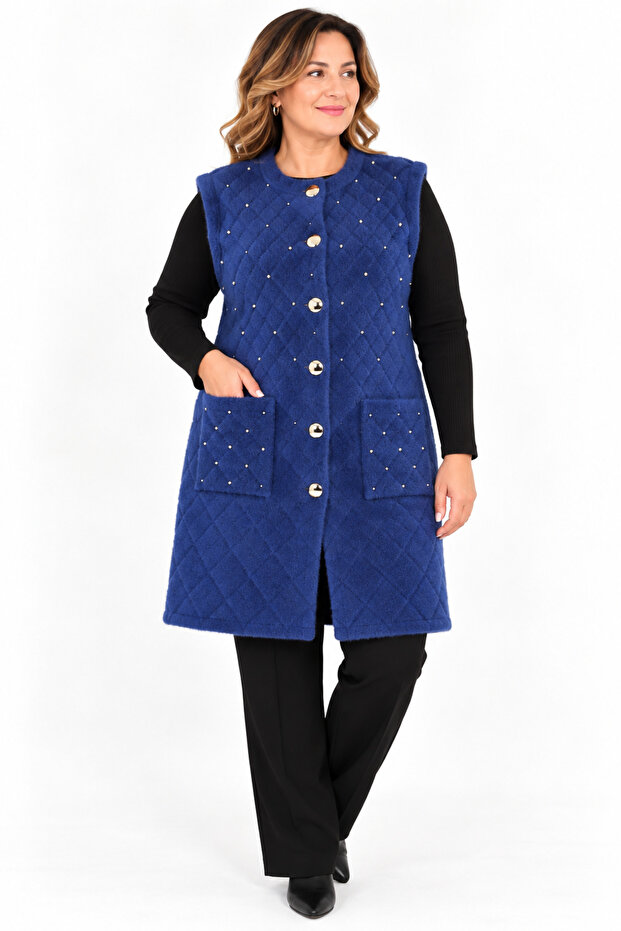 Angora Long Vest