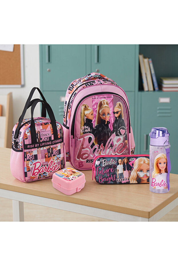 Licensed Premium Primary School Bag + Lunch Box + Pencil Case + Water Bottle + Lunch Container School Set