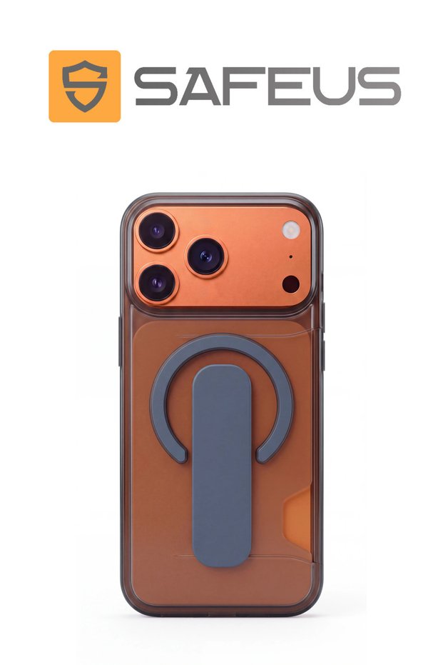 Matte Premium Case with Magsafe Support Stand and Card Holder Compatible with iPhone 18 Pro Max / 17 Pro Max