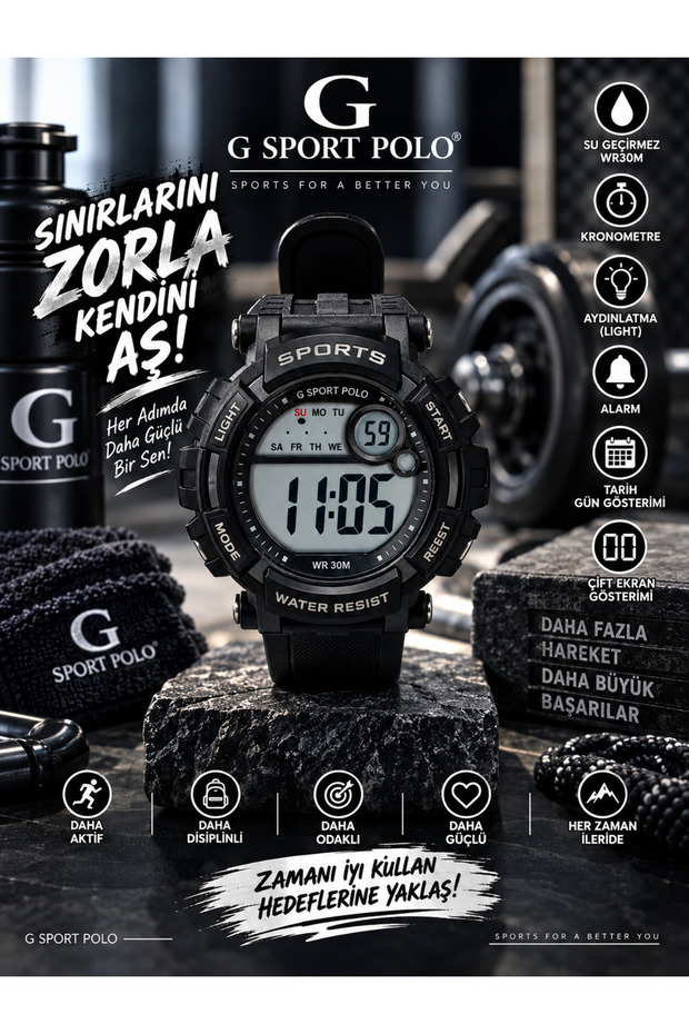 30m Water Resistant Children'S/Teenagers' Watch with Light, Alarm, Stopwatch and Calendar