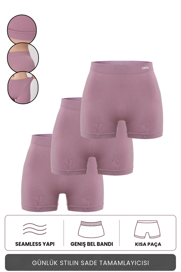 3-Pack Women's Comfort Enhancing Non-Marking Seamless Boxers