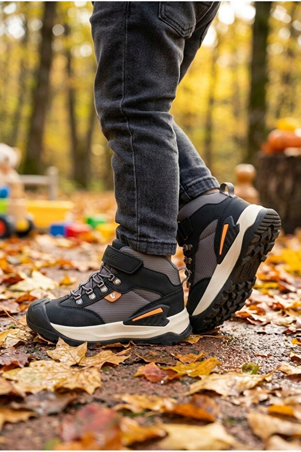 Velcro Orthopedic Non-Slip Rubber Sole Boys' Boots
