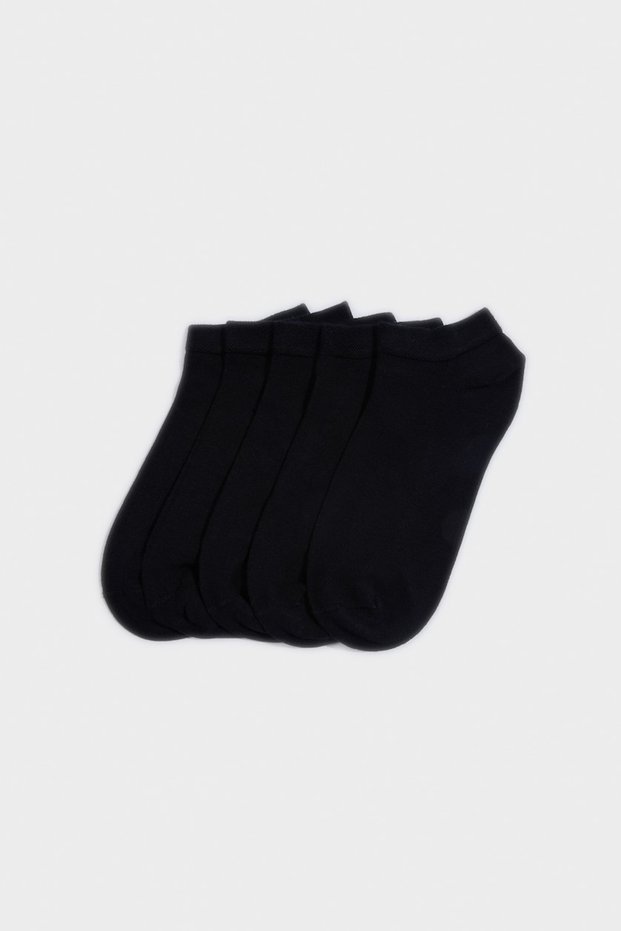 Men's Stitch-Free 5-Pack Bamboo Booties Socks H0285Axns