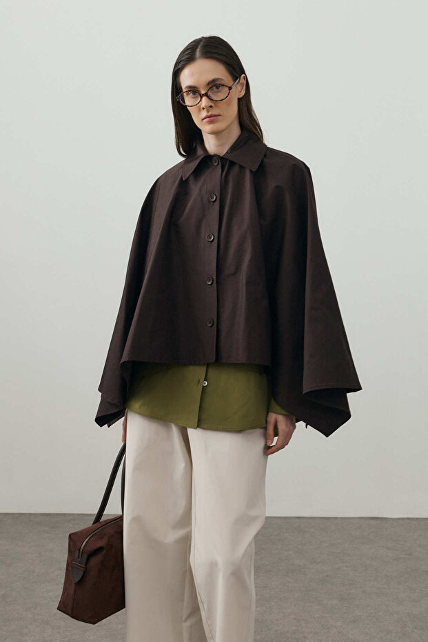 Cape Jacket Bitter Brown