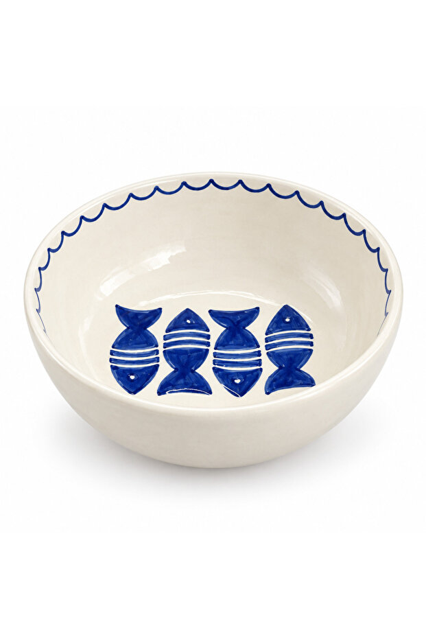 Slama Ceramic Bowl Off-White - 18cm