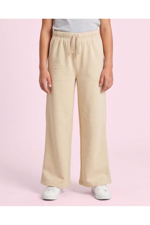 Senior Girls Beige Wide Leg Pants