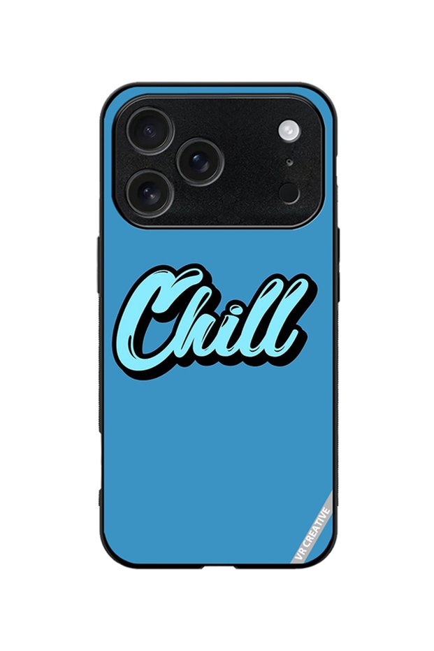 Protective Case Cover For Apple iPhone 18 Pro Chill In Blue Color Design Multicolour
