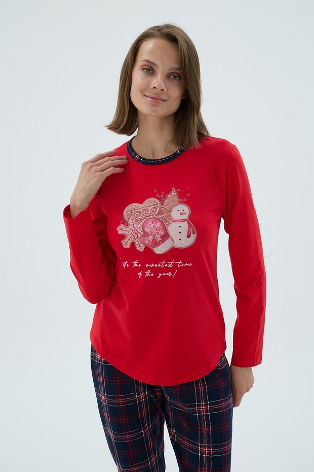 17210 Women's Printed Pajama Set