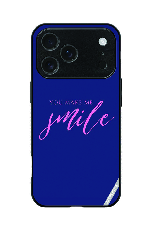 Protective Case Cover For Apple iPhone 18 Pro Max You Make Me Smile Design Multicolour