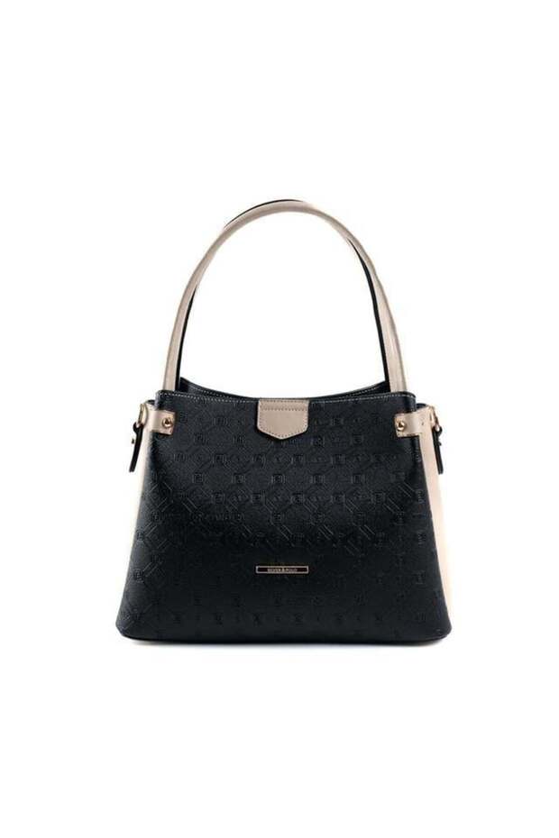 Black - Women's Handbag with S.Nut Logo Sp1254