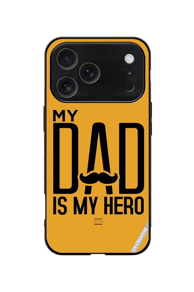 Protective Case Cover For Apple iPhone 18 Pro My Dad Is My Hero Design Multicolour