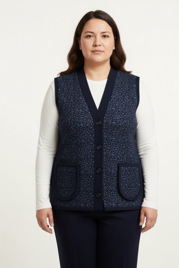 Women's Winter Plus Size Thick Knitwear Vest