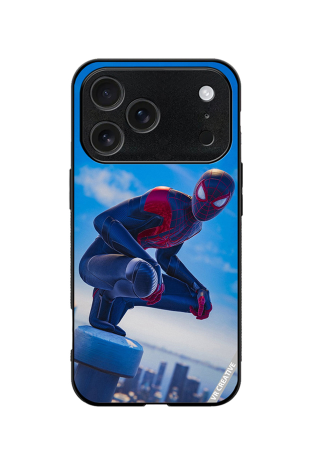Protective Case Cover For Apple iPhone 18 Pro Spiderman Design Multicolour