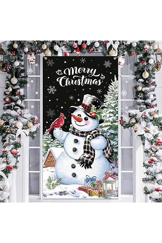 Elastic Happy Christmas, Fabric Door Decoration, Classroom Door, School Event Door Decoration