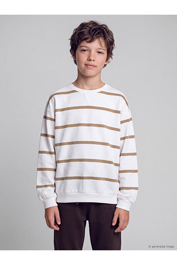 Esvab • Modern & Distinctive Striped Boys' Sweatshirt