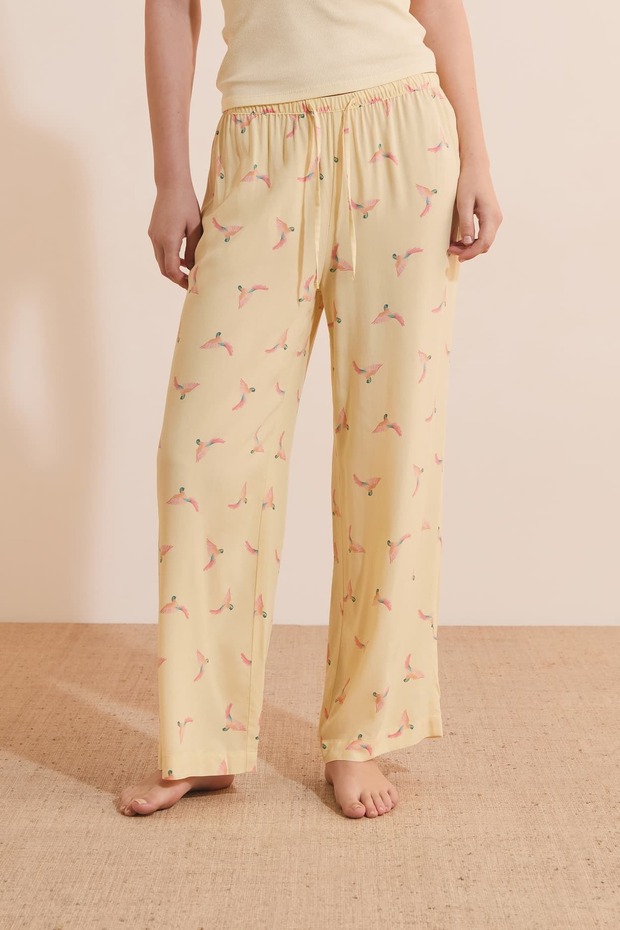 7/8 Patterned Pajama Pants