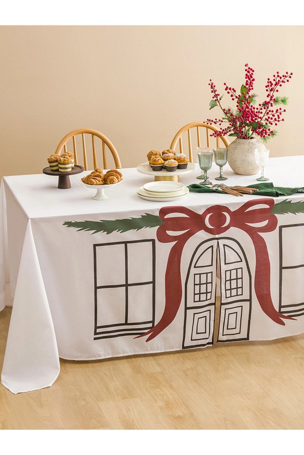 Lcw Home Mixed Christmas Themed Tablecloth 300X300 cm