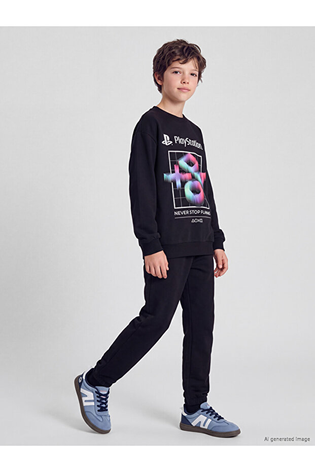 Esvab • Modern & Distinctive Playstation Printed Boys' Jogger Sweatpants