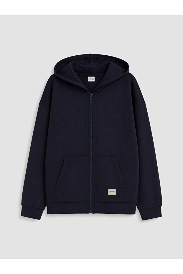 Hooded Boy's Soft Touch Zipper Sweatshirt for Style Enthusiasts from Uzg Store