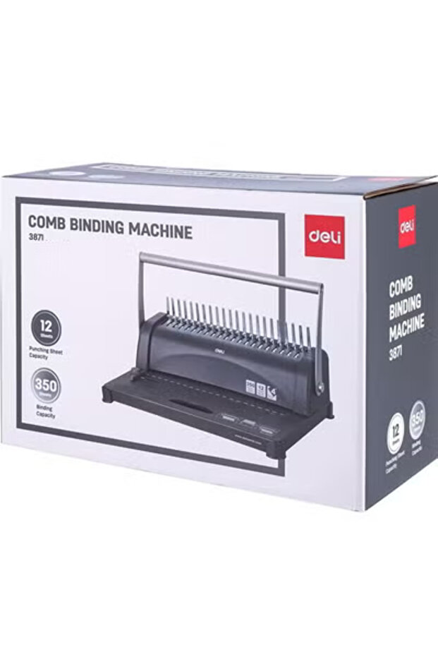 Plastic Comb Binding Machine With 12 Sheet Punching Capacity And 350 Sheet Binding Capacity