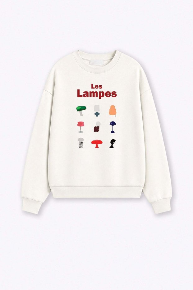 Women's Premium Fabric 3 Thread Raised Lamp Printed Sweatshirt