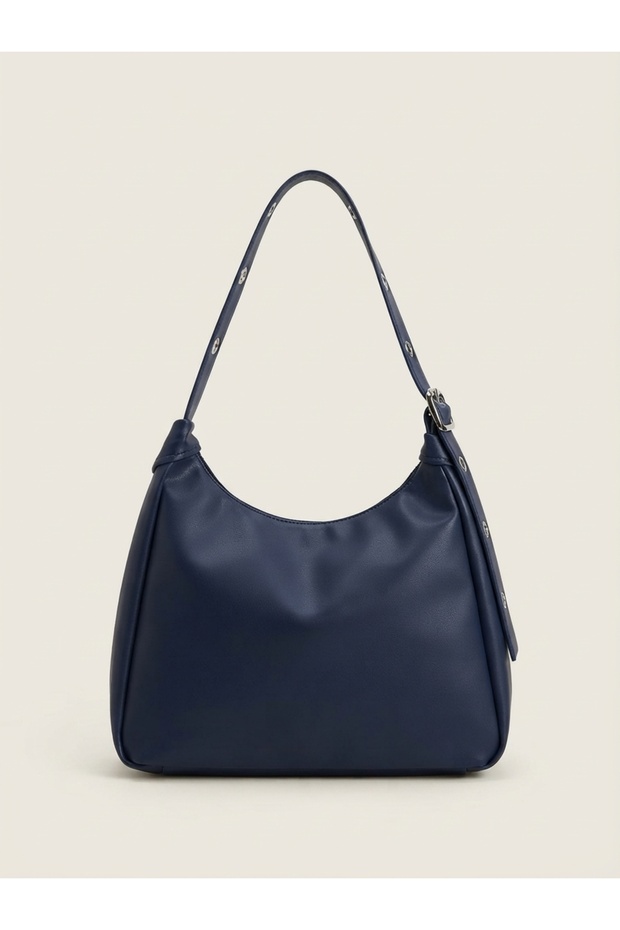 Women's Eyelet Detailed Belted Lined Soft Shoulder and Shoulder Bag | Daily School Bag 30*45cm