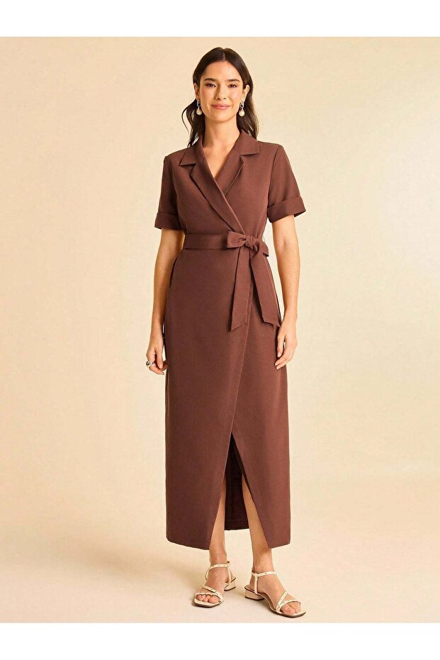 Rochie maxi, maro