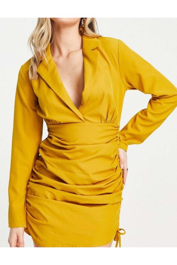 Rochie mini, galben