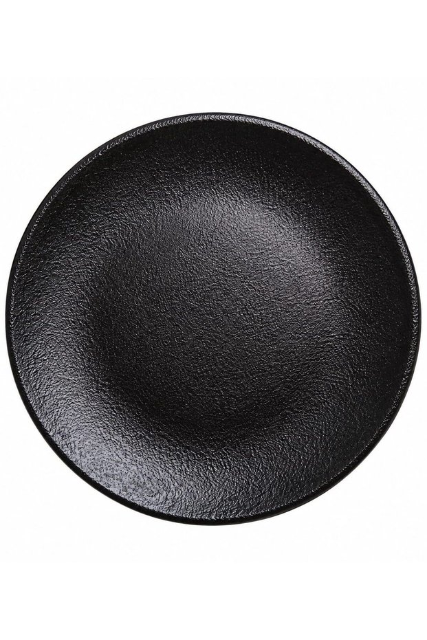 Tabak Evi Graphite Porcelain Black Cake Plate 21cm Single