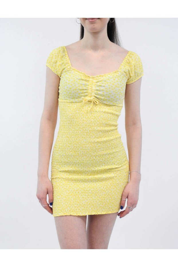 Rochie mini, galben