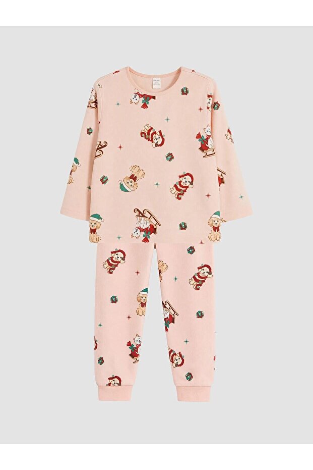Christmas Themed Girls' Pajama Set (W6)