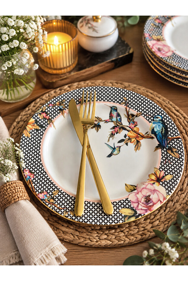 Porcelain Serving Plate for 6 People 26cm