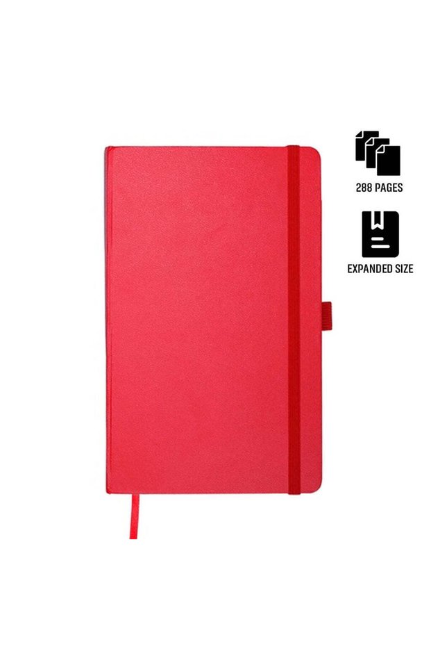 Baron - Expanded A5 Hard Cover Notebook - Red