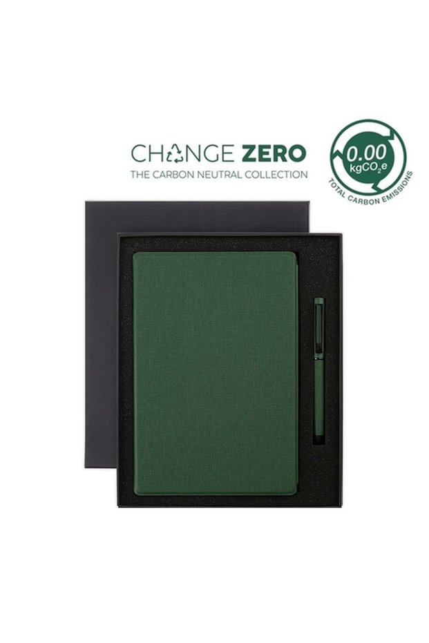 Vardim - Sustainable Gift Set with Refillable Notebook & Pen - Green