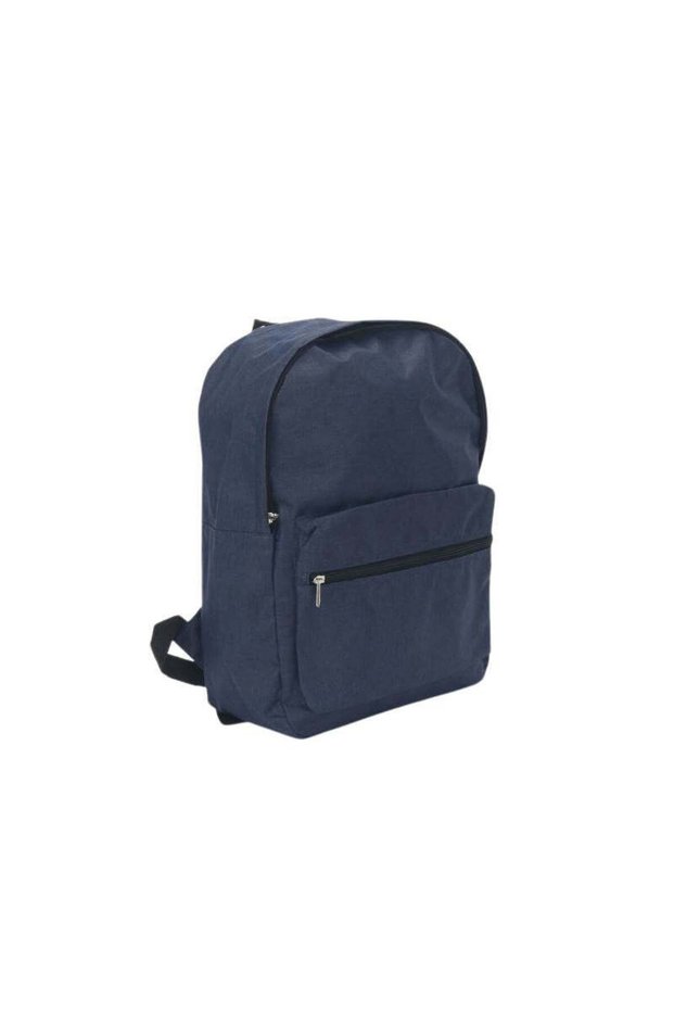 Akbez - 15" 300D Polyester Backpack - Navy Blue