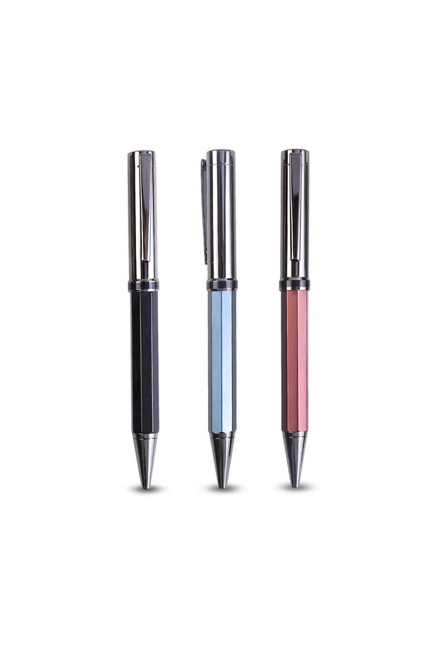 Allure Pen - Luxury Octagon-Sided Twist Ballpoint Pen, Brown