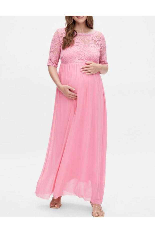 Rochie maxi, roz
