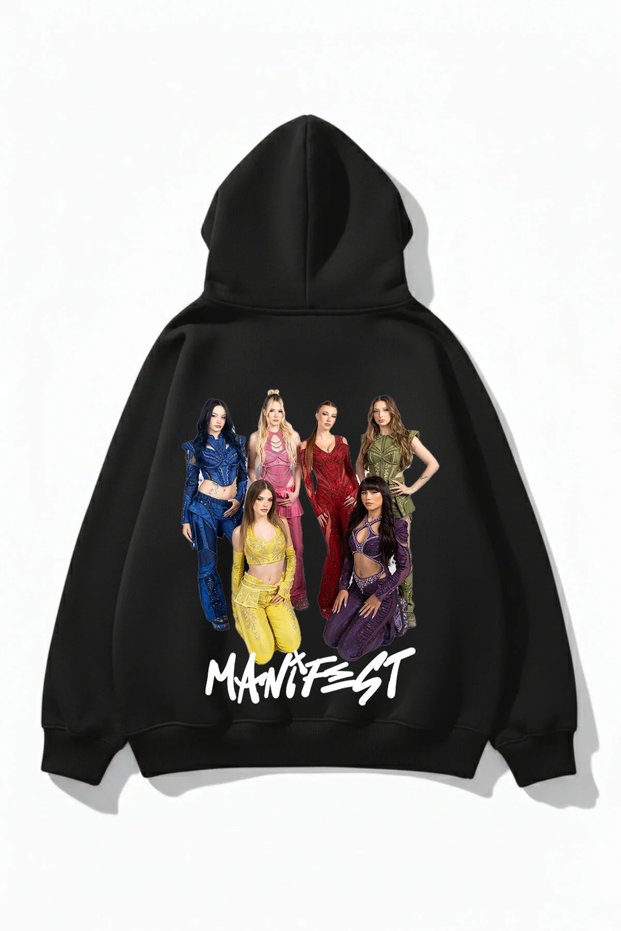 Oversize Unisex Manifest Sweatshirt Group Girlband Printed Sweatshirt Unisex Manifest Sweatshirt