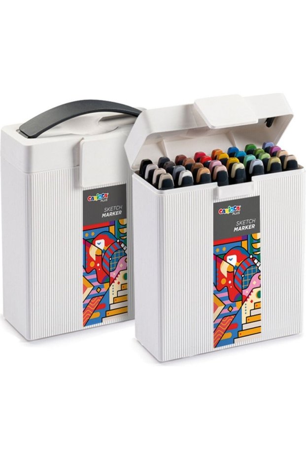 Plus Double-Sided Drawing Pen 32 Different Colors Felt Tip Pen Set