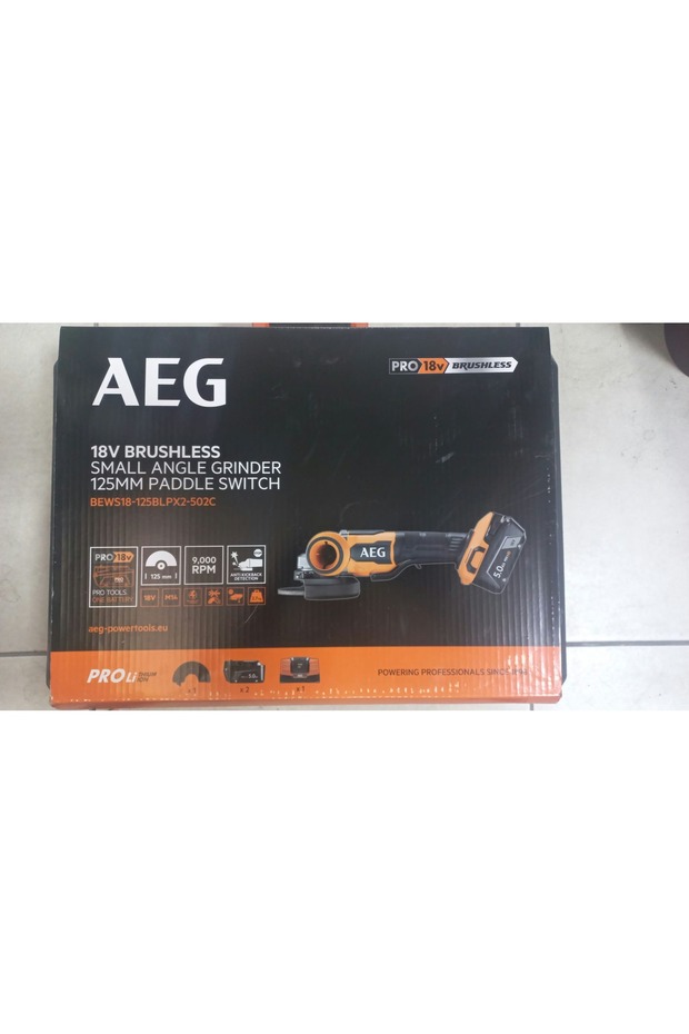 18V BRUSHLESS SMALL ANGLE GRINDER 125MM PADDLE SWITCH