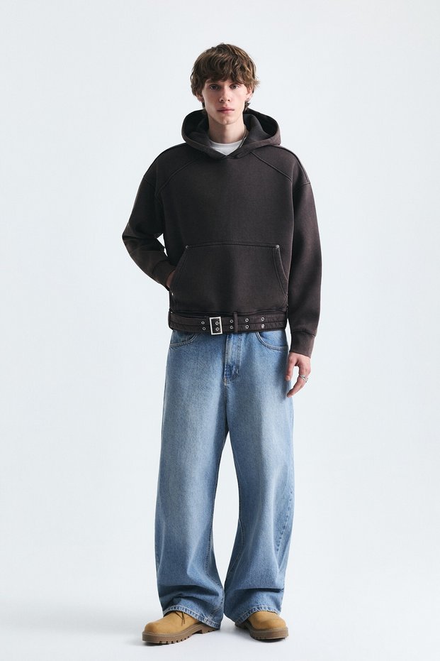 Boxy Fit Kemeli Sweatshirt