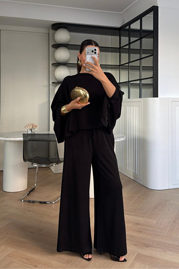 Black Cape Modal Set - 0398