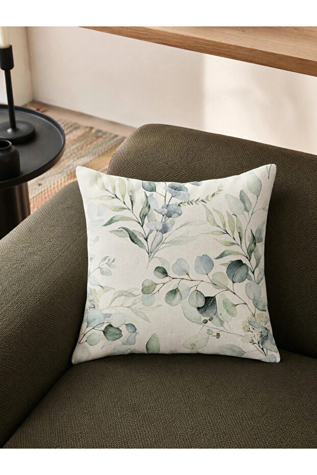 1-Piece Floral Print Cushion Cover, 45x45cm