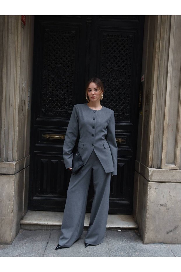 Tie-Back Jacket and Pants Set