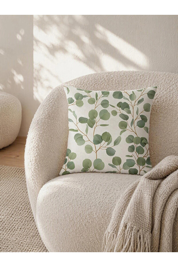 1-Piece Floral Print Cushion Cover, 45x45cm