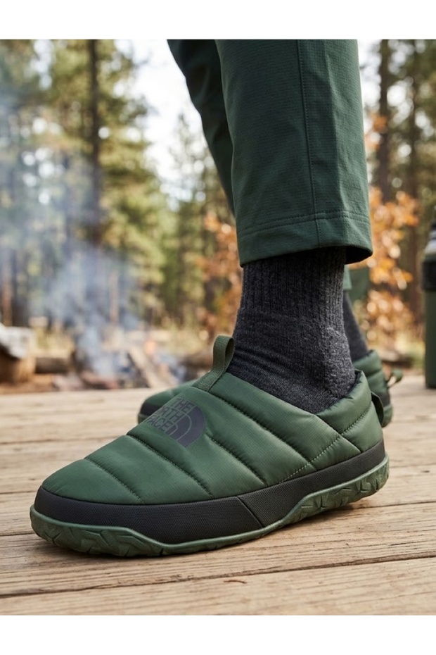 M Nuptse Mule Men's Outdoor Shoes (550 Filled Goose down) Nf0A5G2Ft5V1 Green