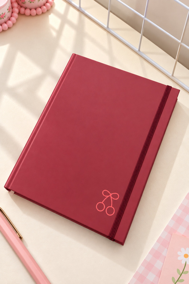 Hard Cover Elasticated Lined Notebook - 17X24 Cm, 168 Sheets | 8 Different Colors